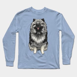 Keeshond | Cute Dog Art Long Sleeve T-Shirt